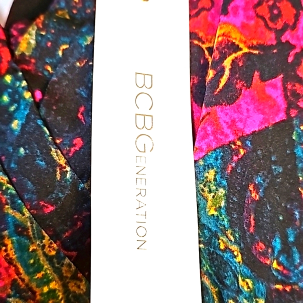 BCBGeneration formal Occasion dress Multi colors small nwt - Picture 9 of 12
